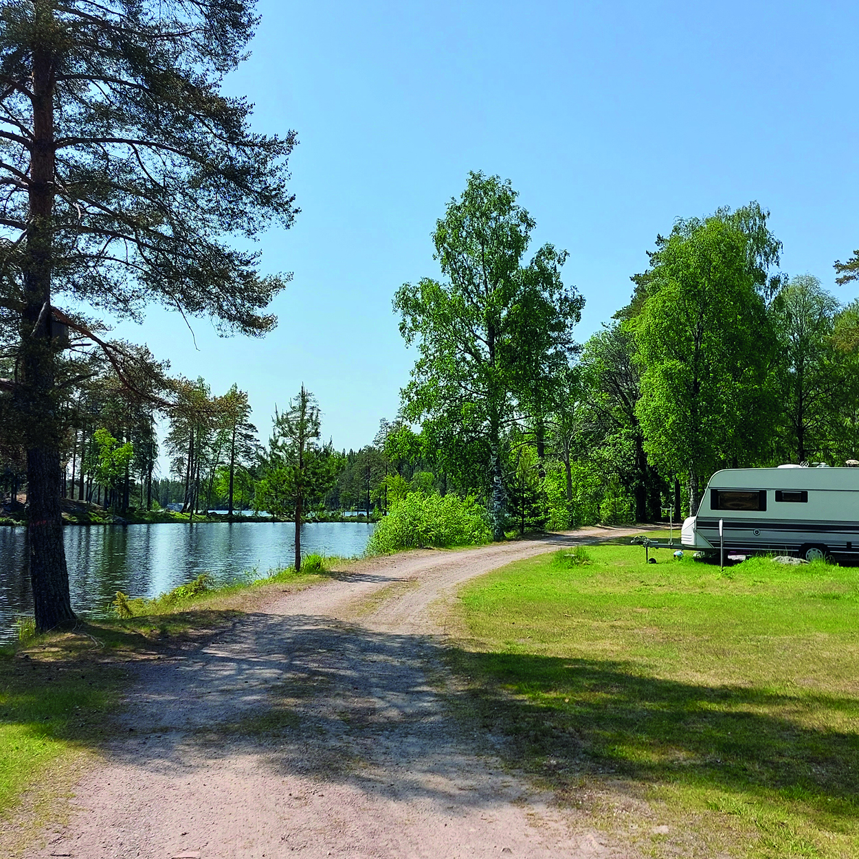 Pankovikens camping vid Lilla klotsjöns strand i Lindesbergs kommun.